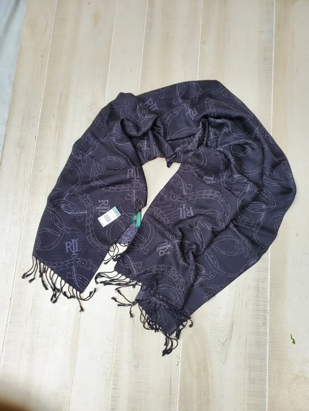 Nwt Ralph Lauren Vintage Signature Scarf